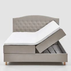 Wohnen Braune Möbel*H3 Komplettbett mit Bettkasten in Hellbraun - Furcia