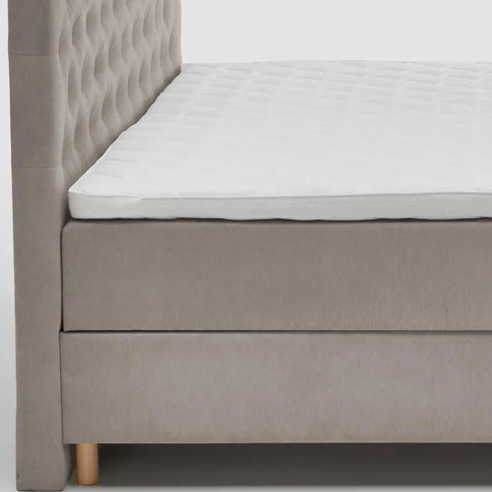 Wohnen Braune Möbel*H3 Komplettbett mit Bettkasten in Hellbraun - Furcia