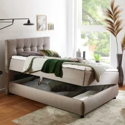 Wohnen H2 Polsterbett mit Topper und 7-Zonen-TTF-Matratze - Zikalu