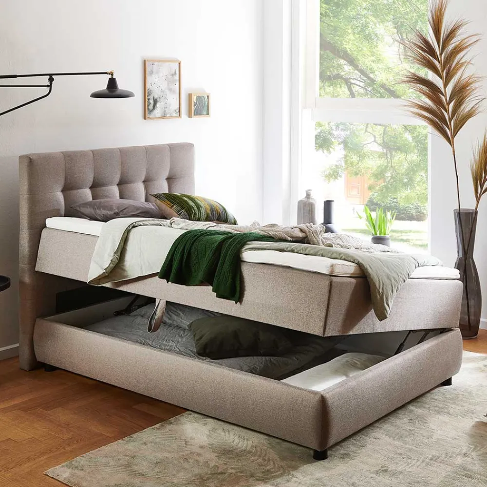 Wohnen H2 Polsterbett mit Topper und 7-Zonen-TTF-Matratze - Zikalu