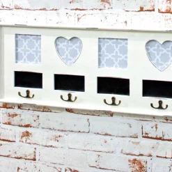 Wohnen Shabby Chic Möbel*Haken Garderobe Modiass mit Bilderrahmen