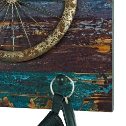 Wohnen Hakengarderobe Lontrain mit Fahrrad Motiv