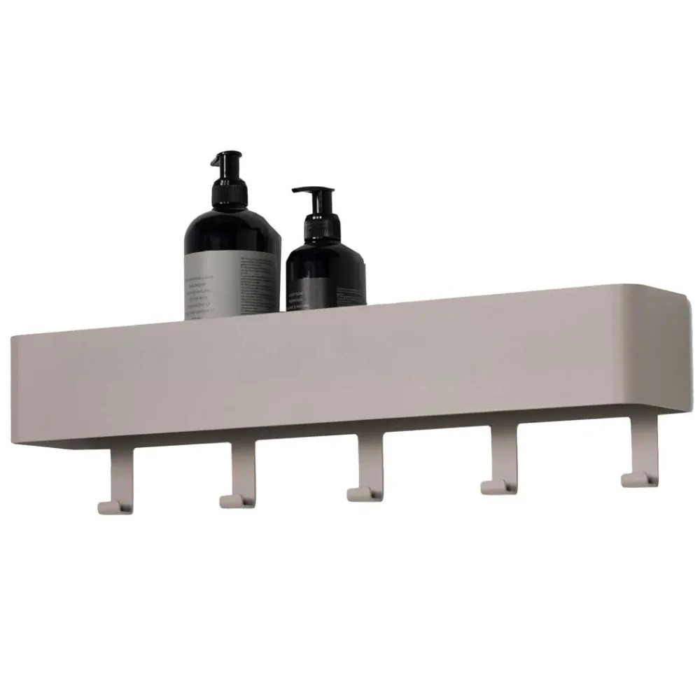 Wohnen Hakenleiste mit Ablage in Taupe - Mimi