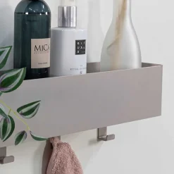 Wohnen Hakenleiste mit Ablage in Taupe - Mimi