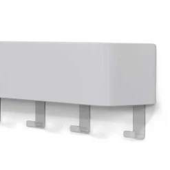 Wohnen Garderoben|Garderoben*Hakenleiste mit Ablage in Weiß - Kyonus