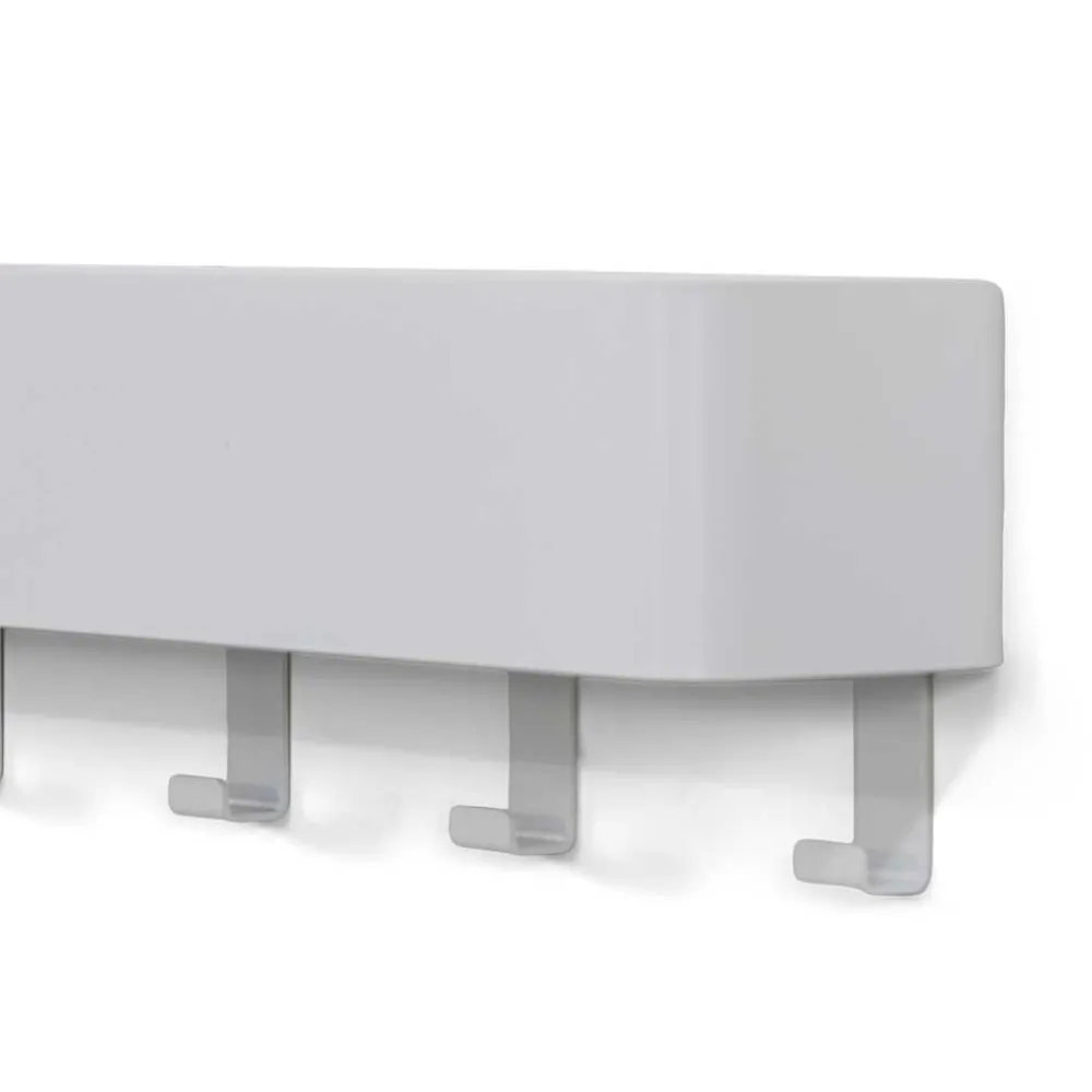 Wohnen Garderoben|Garderoben*Hakenleiste mit Ablage in Weiß - Kyonus