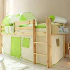 Wohnen Kindermöbel|Kinderbetten*Halbhochbett Standings aus Kiefer Massivholz