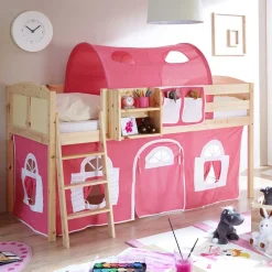 Wohnen Kindermöbel|Kinderbetten*Halbhohes Kinder Spielbett in Kiefer Natur - Duane