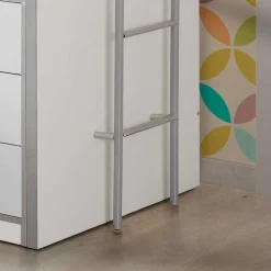 Wohnen Kinderbetten*Halbhohes Kinderbett Boro in Weiß