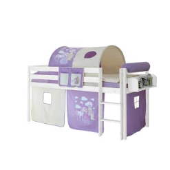 Wohnen Jugendbetten*Halbhohes Kinderbett Safira im Prinzessin Design