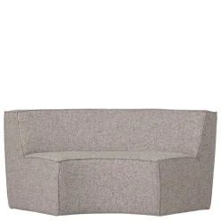 Wohnen Küchenbänke|Esszimmerbänke*Halbrundes Esstisch-Sofa in Beigegrau meliert - William