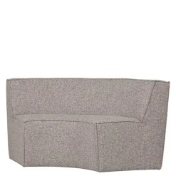 Wohnen Küchenbänke|Esszimmerbänke*Halbrundes Esstisch-Sofa in Beigegrau meliert - William