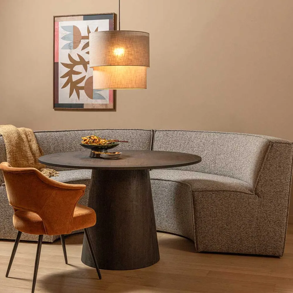 Wohnen Halbrundes Sofa für den Esstisch - William (zweiteilig)