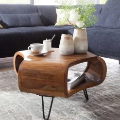 Wohnen Handgearbeiteter Design-Couchtisch modern - Lenza