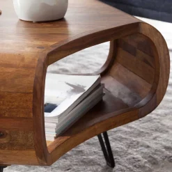 Wohnen Handgearbeiteter Design-Couchtisch modern - Lenza