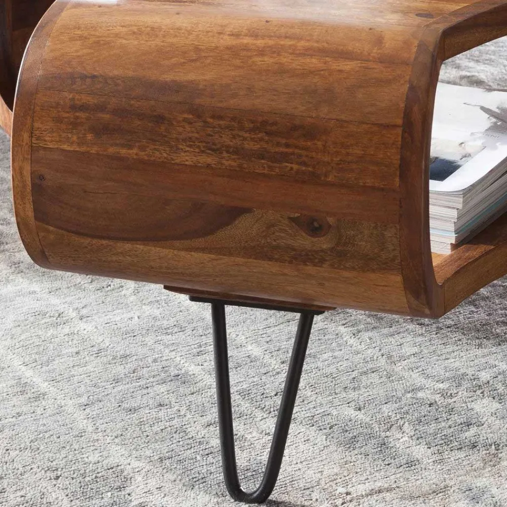 Wohnen Handgearbeiteter Design-Couchtisch modern - Lenza