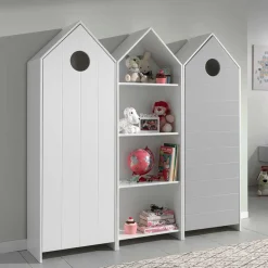 Wohnen Kinderkleiderschränke|Kindermöbel*Haus Kleiderschränke & Regal für Kinder - Indefiva (dreiteilig)