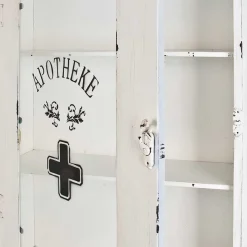 Wohnen Weiße Möbel|Shabby Chic Möbel*Hausapotheken Schrank Dorna in Weiß