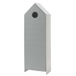 Kinder Wohnen Hausform Kinderschrank in Grau - Indefiva