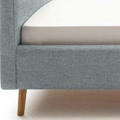 Wohnen Skandinavische Möbel|Jugendbetten*Hellblaues Polsterbett mit Bettkasten - Annelie