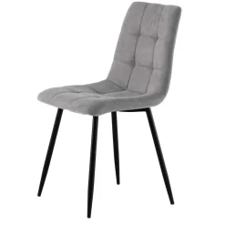 Wohnen Hellgraue Esszimmerstühle modern - Bogor (4er Set)