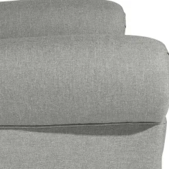 Wohnen Hellgrauer Chesterfield-Sessel mit Ohren - Barreff