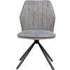 Wohnen Schwarze Möbel|Graue Möbel*Hellgrauer Polsterstuhl mit Metallgestell - Nynos (2er Set)