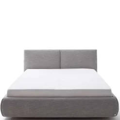 Wohnen Hellgraues 180x200 Bett inklusive Matratzen - Atlona