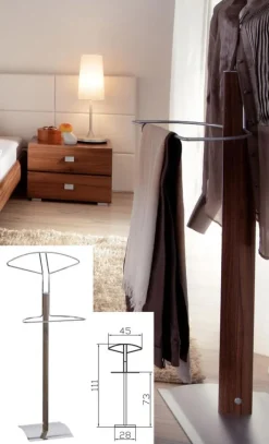 Herren Wohnen Herrendiener Mia in Walnuss Dekor