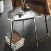 Wohnen Herz Design Beistelltisch in Nickelfarben Alu - Trane