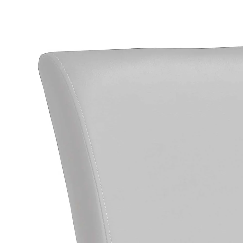 Wohnen Höhenverstellbarer Barhocker Swanda in Weiß