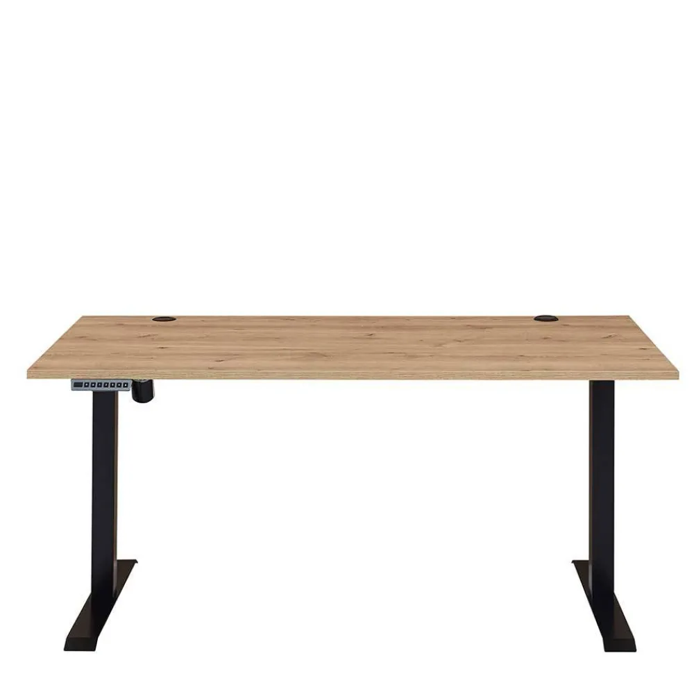Wohnen Höhenverstellbarer Bürotisch in Wildeiche - Emly