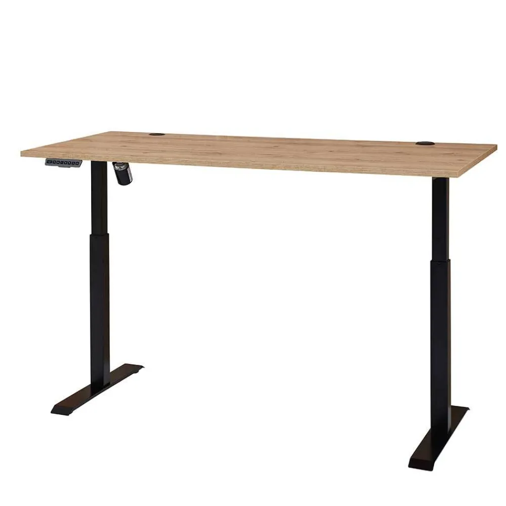 Wohnen Höhenverstellbarer Bürotisch in Wildeiche - Emly