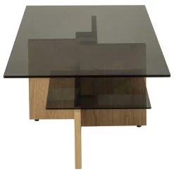 Wohnen Höhenverstellbarer Couchtisch aus Parasolglas - Bonifazio