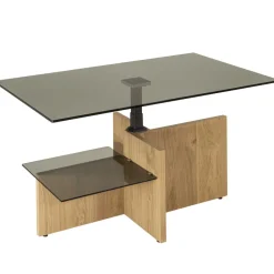 Wohnen Höhenverstellbarer Couchtisch aus Parasolglas - Bonifazio