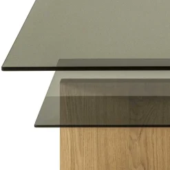 Wohnen Höhenverstellbarer Couchtisch aus Parasolglas - Bonifazio