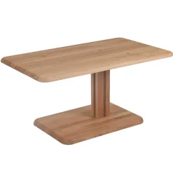 Wohnen Massivholzmöbel|Tische*Höhenverstellbarer Couchtisch aus Wildeiche Bianco - Cary
