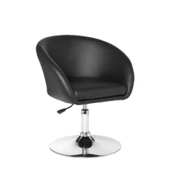 Wohnen Höhenverstellbarer Design Drehsessel aus Kunstleder - Loisango