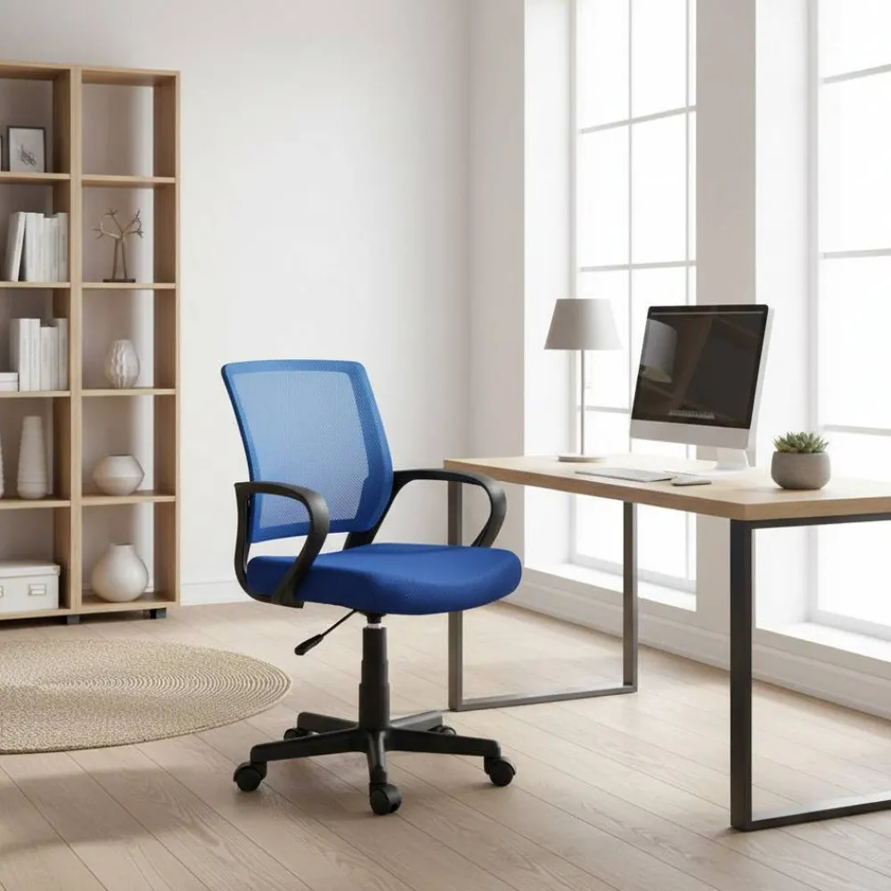 Wohnen Höhenverstellbarer Drehstuhl mit Armlehnen - Zurian