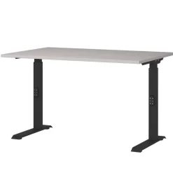 Wohnen Höhenverstellbarer Office-Tisch in Hellgrau - Clemeta