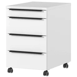 Wohnen Bürotische*Höhenverstellbarer Officetisch in Weiß - Sparkle (zweiteilig)