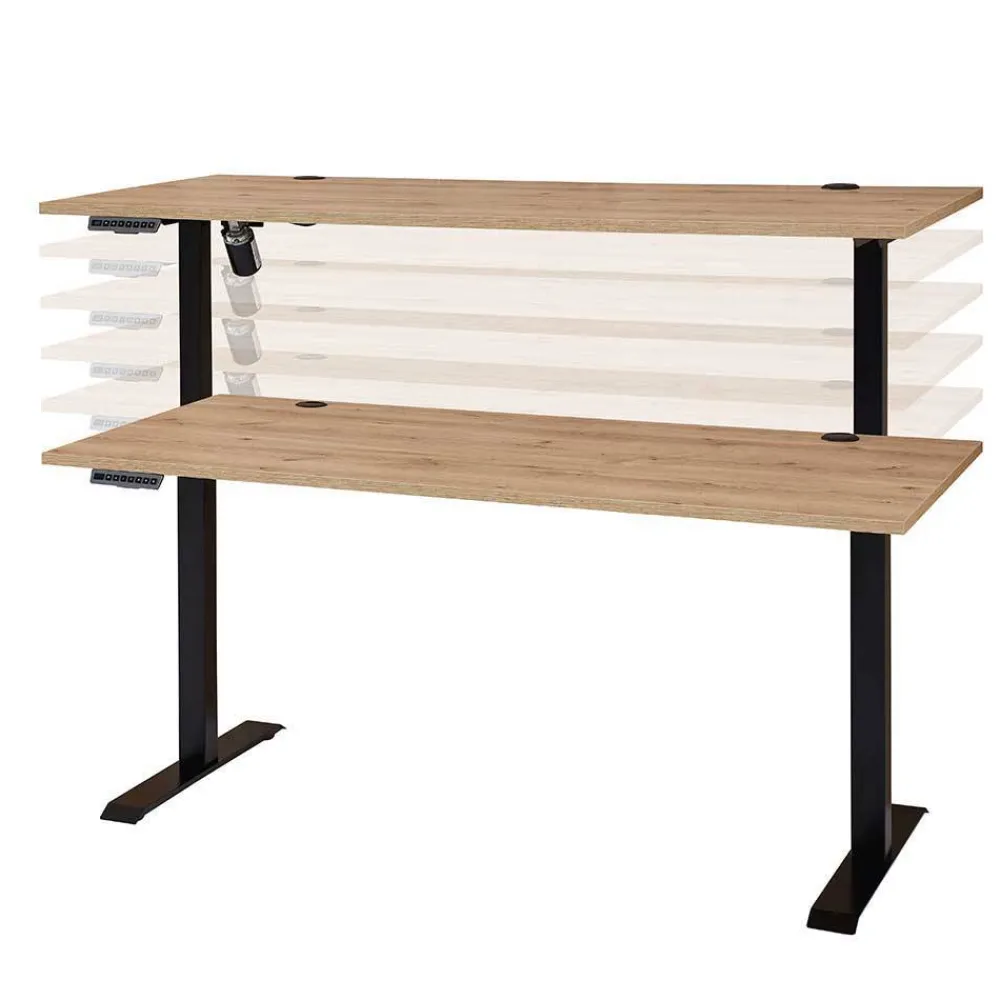 Wohnen Bürotische*Höhenverstellbarer Schreibtisch elektrisch - Emly