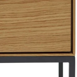 Wohnen Vitrinen|Wohnzimmer-Vitrinen*Highboard in Eichefarben und Anthrazit - Utperio