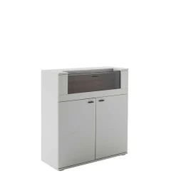 Wohnen Sideboards & Kommoden|Sideboards & Kommoden*Highboard mit Glas Klappe & zwei Türen - Apulco