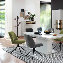 Wohnen Sideboards & Kommoden|Sideboards & Kommoden*Highboard mit Glas Klappe & zwei Türen - Apulco