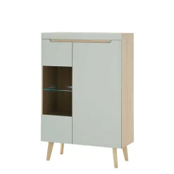 Wohnen Highboard mit Glaseinsatz - Armina