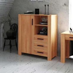 Wohnen Esszimmerschränke|Highboards*Highboard Mosniak aus Kernbuche Massivholz