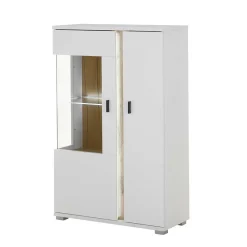 Wohnen Vitrinen|Wohnzimmer-Vitrinen*Highboard Vitrine mit LED Beleuchtung - Racelyn