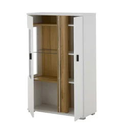 Wohnen Vitrinen|Wohnzimmer-Vitrinen*Highboard Vitrine mit LED Beleuchtung - Racelyn