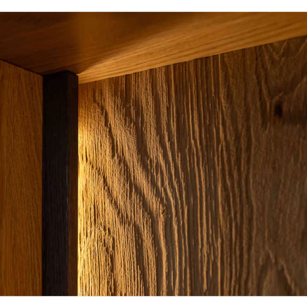 Wohnen Vitrinen|Wohnzimmer-Vitrinen*Highboard Vitrine mit LED Beleuchtung - Cocondar